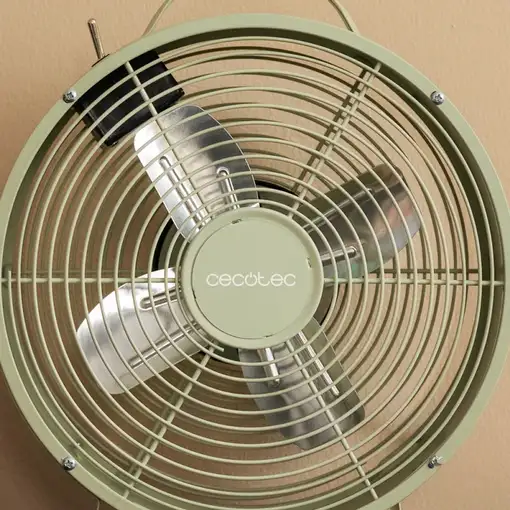 Cecotec Ventilador de sobremesa EnergySilence 400 RetroDesk Green