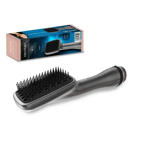 Cecotec CeramicCare Unique Square Cepillo de aire caliente Airflow Plata 1000 W