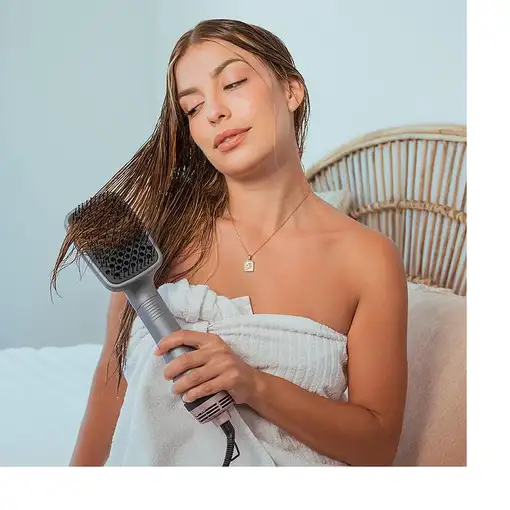 Cecotec CeramicCare Unique Square Cepillo de aire caliente Airflow Plata 1000 W