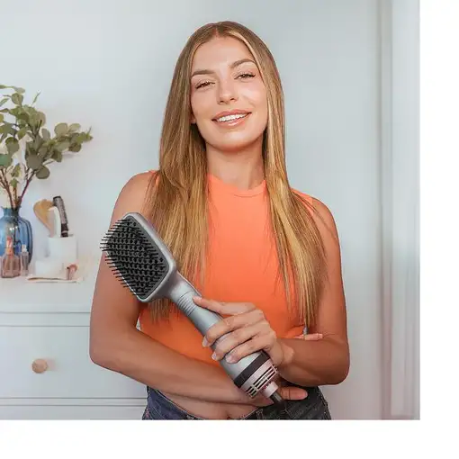 Cecotec CeramicCare Unique Square Cepillo de aire caliente Airflow Plata 1000 W