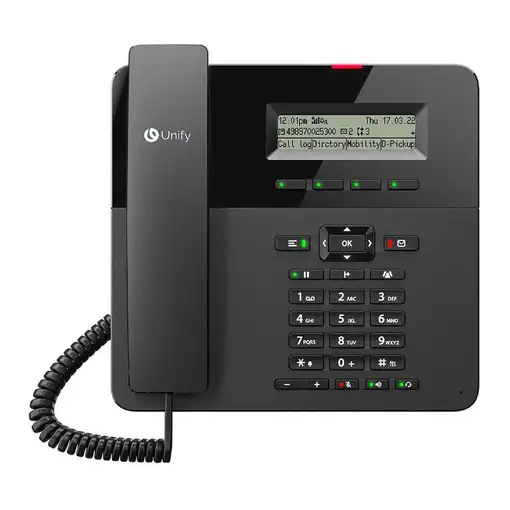 Unify OpenScape Desk Phone CP210 Teléfono analógico Negro