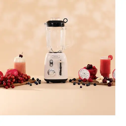 Cecotec Power Black Titanium RetroBeige 1,5 L Batidora de vaso 1200 W Beige