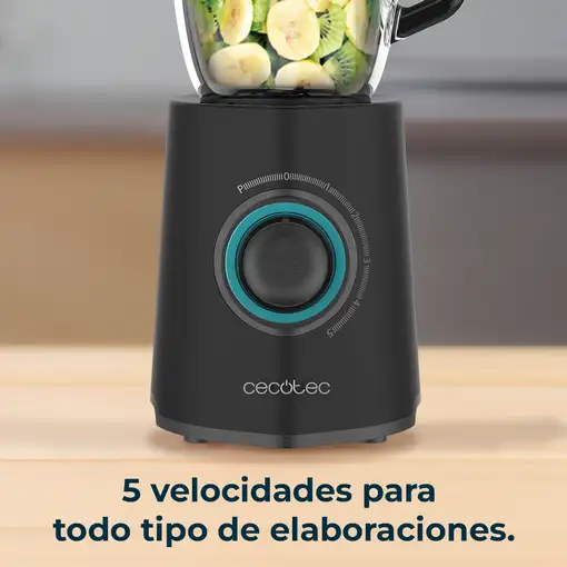 Cecotec Power Black Titanium 2300Max Batidora de vaso 2300 W Negro