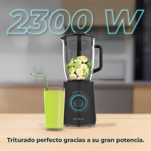 Cecotec Power Black Titanium 2300Max Batidora de vaso 2300 W Negro