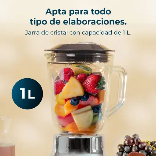 Cecotec RetroTwist 1 L Batidora de vaso 800 W Rojo