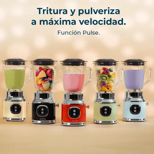 Cecotec RetroTwist 1 L Batidora de vaso 800 W Rojo