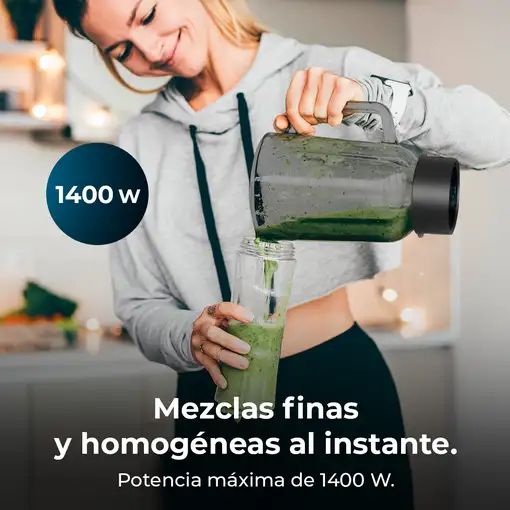 Cecotec Power Black Titanium RetroGreen 1,5 L Batidora de vaso 1200 W Verde