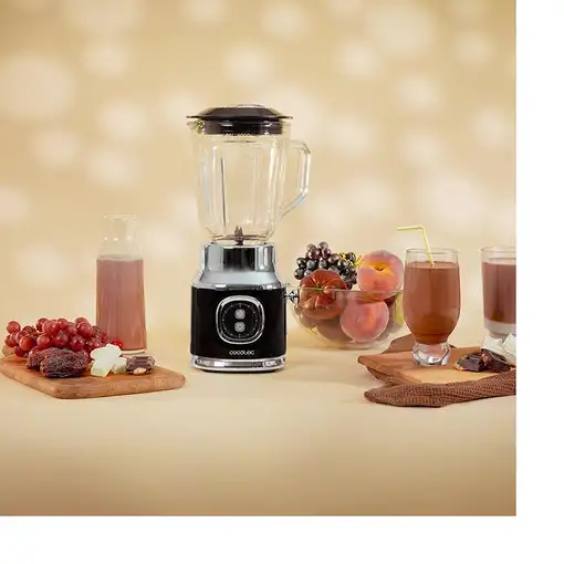 Cecotec RetroTwist Black 1 L Batidora de vaso 800 W Negro
