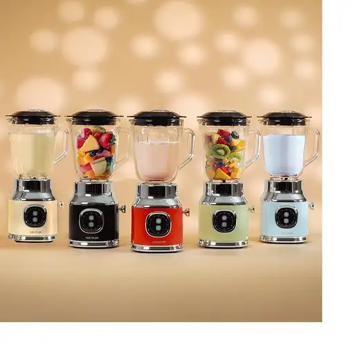 Cecotec RetroTwist Black 1 L Batidora de vaso 800 W Negro