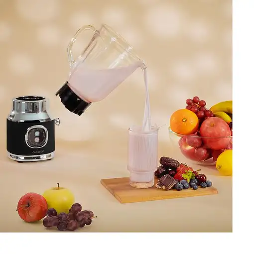 Cecotec RetroTwist Black 1 L Batidora de vaso 800 W Negro