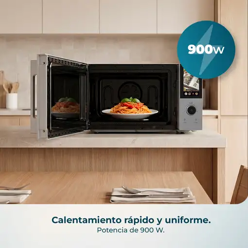 Cecotec Convection 2800 Touch Negro, Gris Microondas con grill Encimera 28 L 900 W