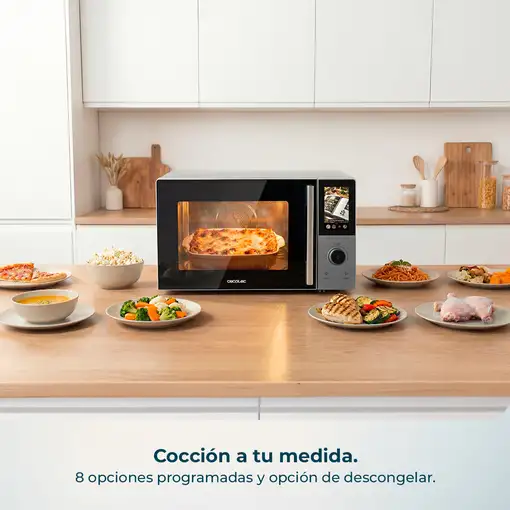 Cecotec Convection 2800 Touch Negro, Gris Microondas con grill Encimera 28 L 900 W