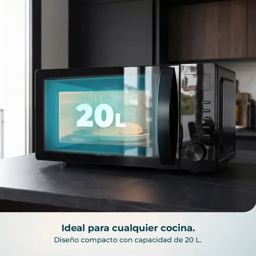 Cecotec Proclean 5105 Negro Solo microondas Encimera 20 L 700 W