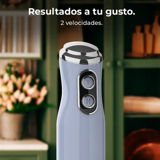 Cecotec Batidora de mano Power RetroBlue 1200MAX Cream&Crush