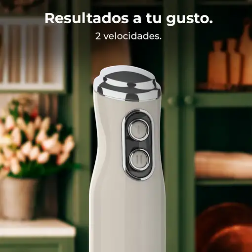Cecotec Batidora de mano Power RetroBeige 1200MAX
