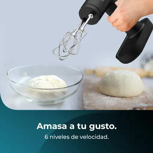 Cecotec PowerTwist Batidora de mano 50 W Negro