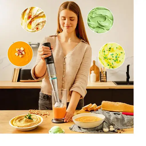 Cecotec Katana Batidora de inmersión 1200 W Negro