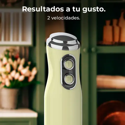 Cecotec Batidora de mano Power RetroGreen 1200MAX