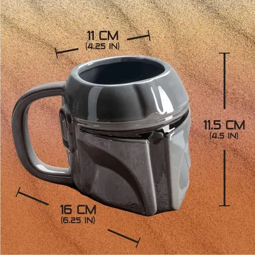Taza de Cerámica Star Wars Modelo Casco de Mandalorian