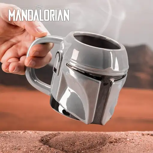 Taza de Cerámica Star Wars Modelo Casco de Mandalorian