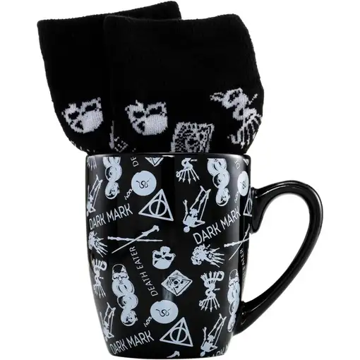 Taza de Cerámica + Calcetín de Harry Potter