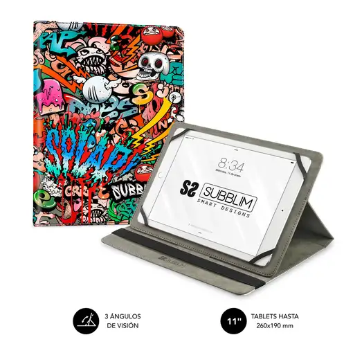 Funda Tablet Universal Trendy Case Graffiti 9.6\ a 11\