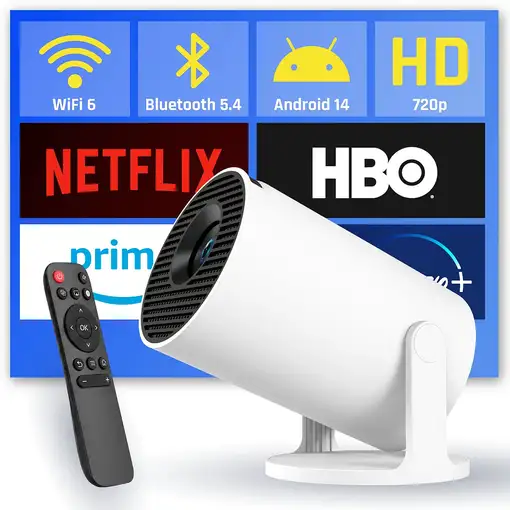 iggual Mini proyector MP720p HDMI WiFi BT Android