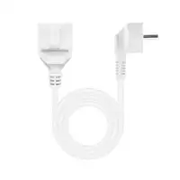 Nanocable Cable de Alimentación Alargador, Blanco, 5 m