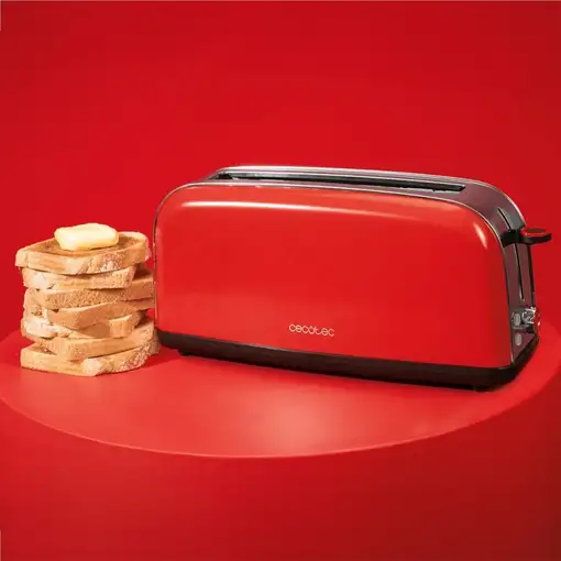 Cecotec Tostador vertical Tostador vertical Toastin` time 850 Red Long Lite