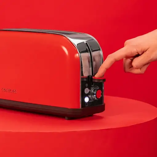 Cecotec Tostador vertical Tostador vertical Toastin` time 850 Red Long Lite