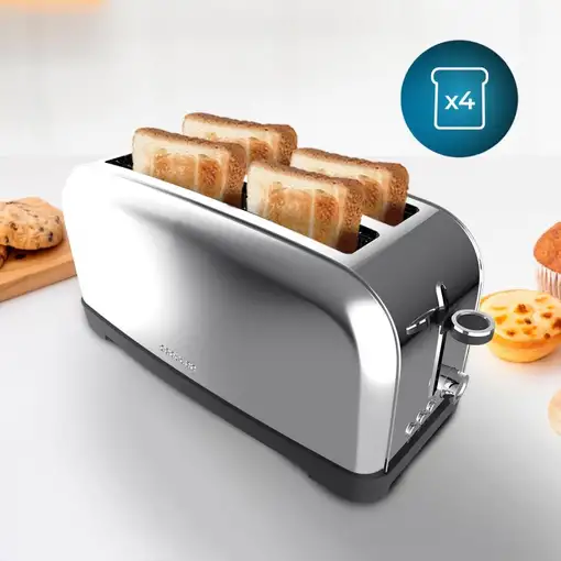 Cecotec Tostador vertical Tostador vertical Toastin` time 1500 Inox Lite