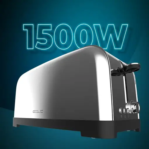 Cecotec Tostador vertical Tostador vertical Toastin` time 1500 Inox Lite