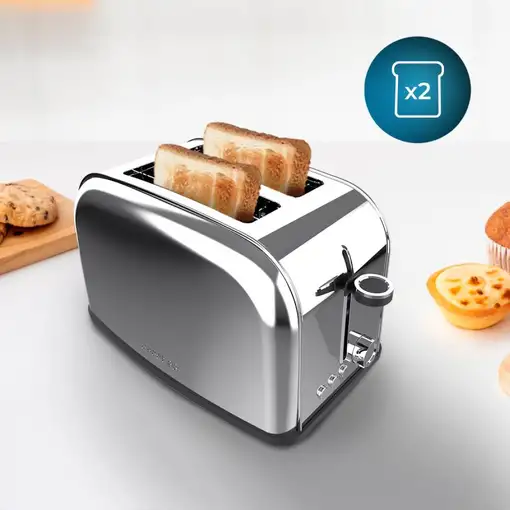 Cecotec Tostador vertical Tostador vertical Toastin` time 850 Inox Lite