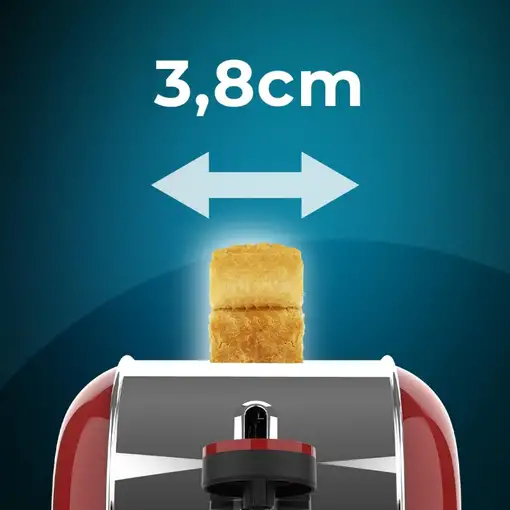 Cecotec Tostador vertical Tostador vertical Toastin` time 850 Red Long