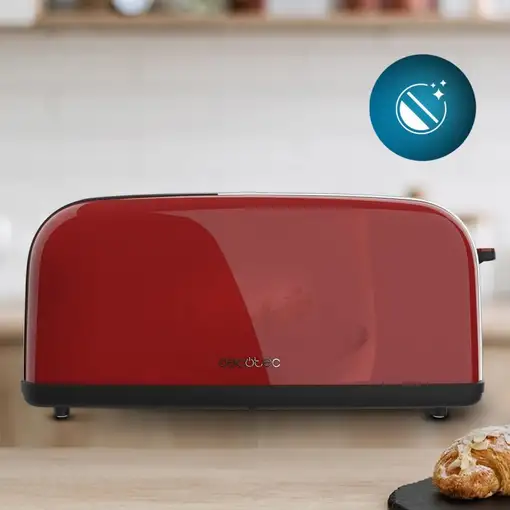 Cecotec Tostador vertical Tostador vertical Toastin` time 850 Red Long