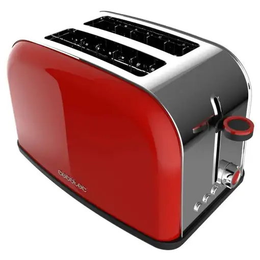 Cecotec Tostador vertical Tostador vertical Toastin` time 850 Red Lite