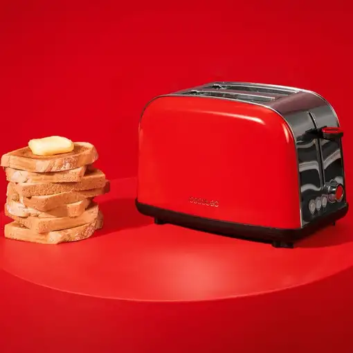 Cecotec Tostador vertical Tostador vertical Toastin` time 850 Red Lite