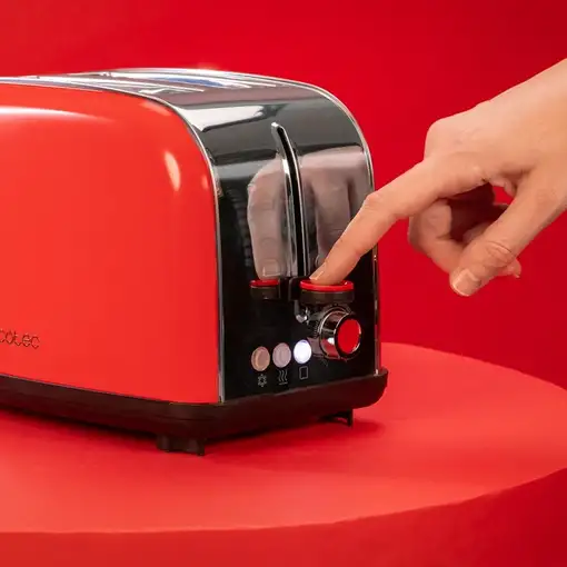 Cecotec Tostador vertical Tostador vertical Toastin` time 850 Red Lite