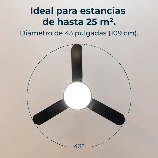 Ventiladores techo Negro CECOTEC
