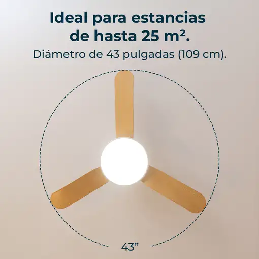 Ventiladores techo Madera CECOTEC