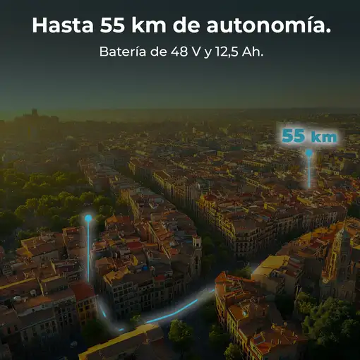 Cecotec Bongo V55 Negro, Amarillo 12,5 Ah