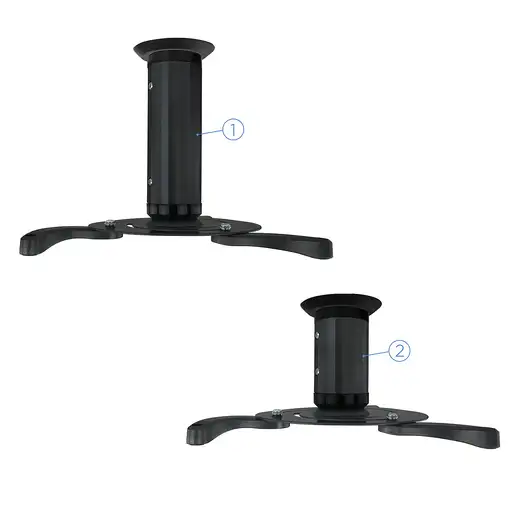 TooQ SOPORTE UNIVERSAL DE TECHO GIRATORIO 360º PARA PROYECTOR NEGRO