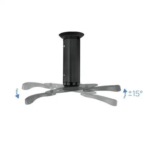 TooQ SOPORTE UNIVERSAL DE TECHO GIRATORIO 360º PARA PROYECTOR NEGRO