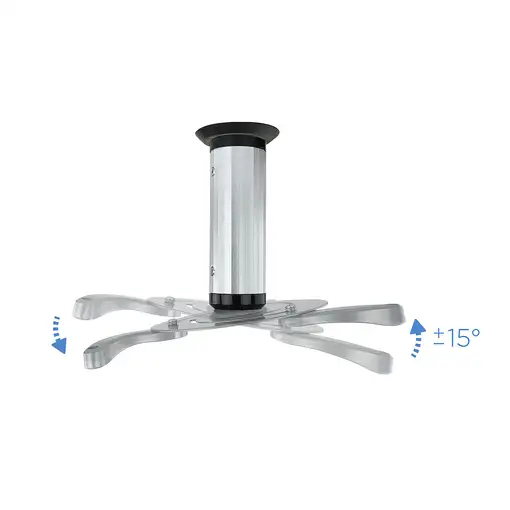 TooQ SOPORTE UNIVERSAL DE TECHO GIRATORIO 360º PARA PROYECTOR PLATA
