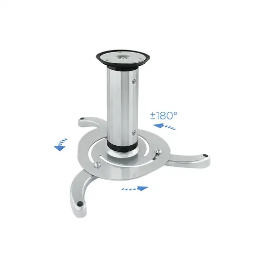 TooQ SOPORTE UNIVERSAL DE TECHO GIRATORIO 360º PARA PROYECTOR PLATA