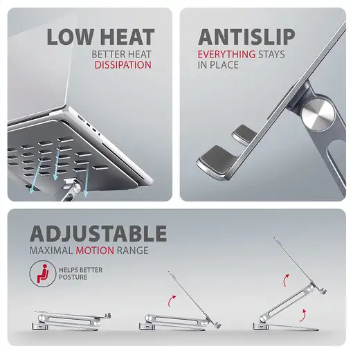 Otros accesorio informática Plata HMC-STND AXAGON