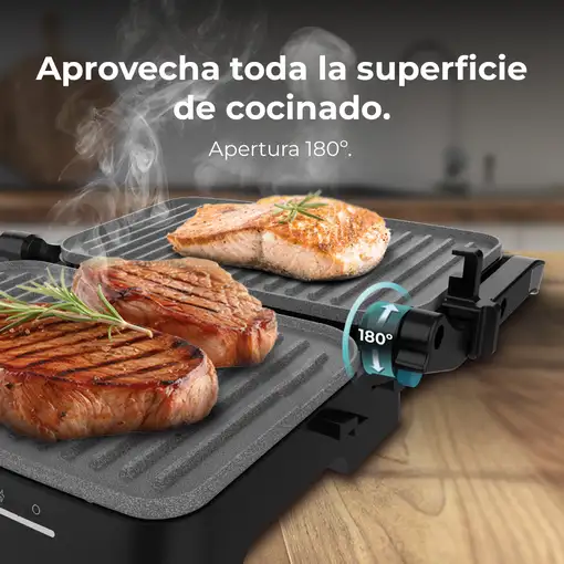 Cecotec Rock'nGrill 1500 Full Open parrilla eléctrica de contacto