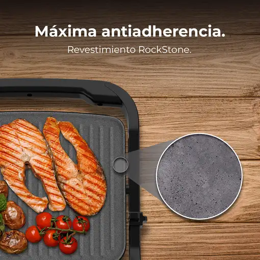 Cecotec Rock'nGrill 2000 Full Open parrilla eléctrica de contacto