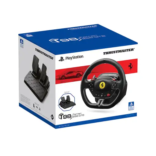 Thrustmaster T98-P FERRARI 296 GTB Negro USB Volante + Pedales PC