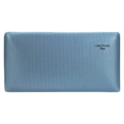 Almohada viscoélastica 90 cm, azul, Flow Luxury CECOTEC